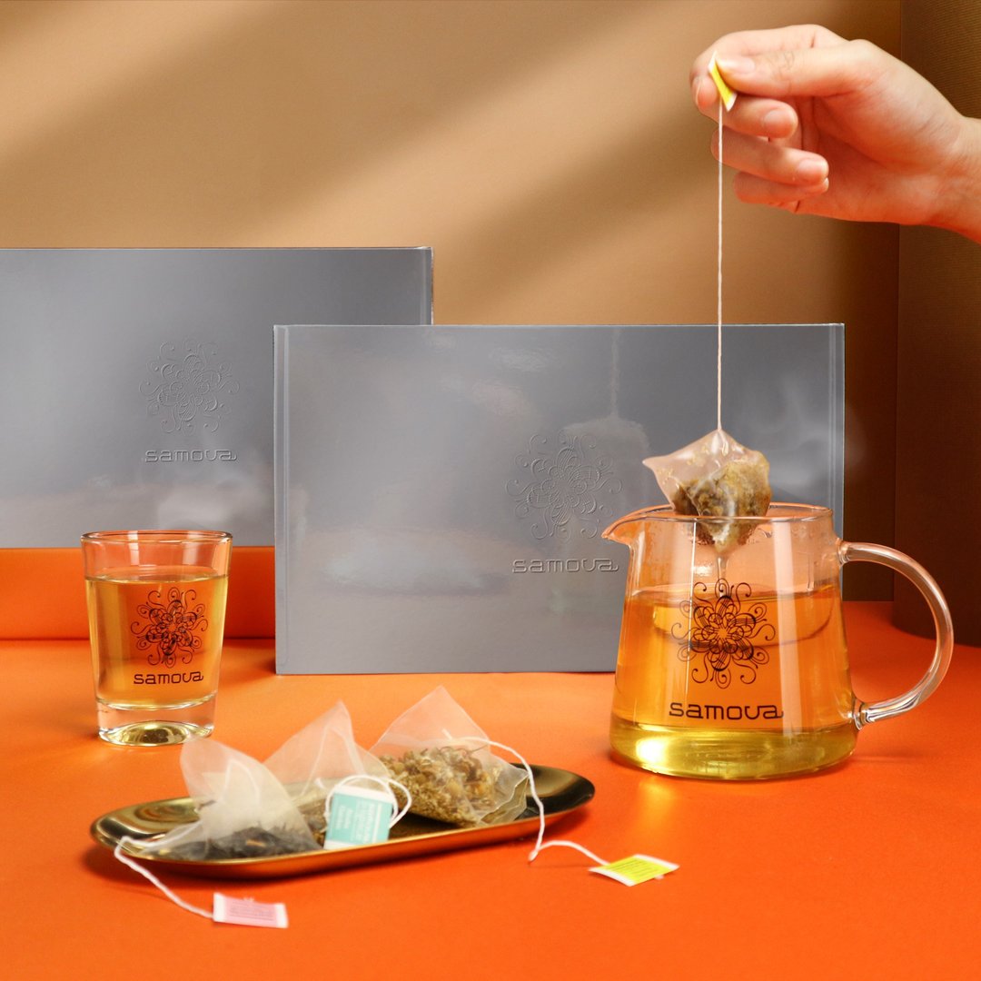 【 samova 】缤纷茶飨礼盒 | 花草花果茶 茶包礼盒 21包入 - 茶 - 新鲜食材 银色