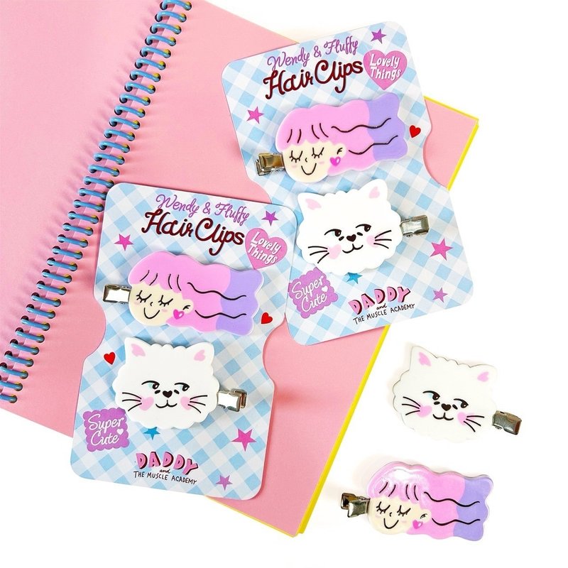 DADDY | Wendy & Fluffy 发夹 超可爱发夹 - 发饰 - 其他材质 