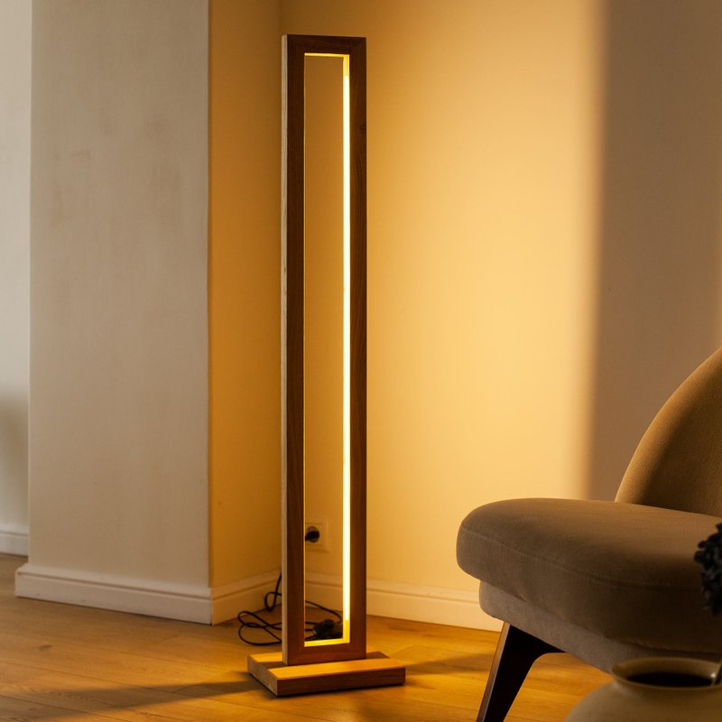 客厅木质落地灯、乡村风落地灯、高大的现代落地灯 - 灯具/灯饰 - 木头 