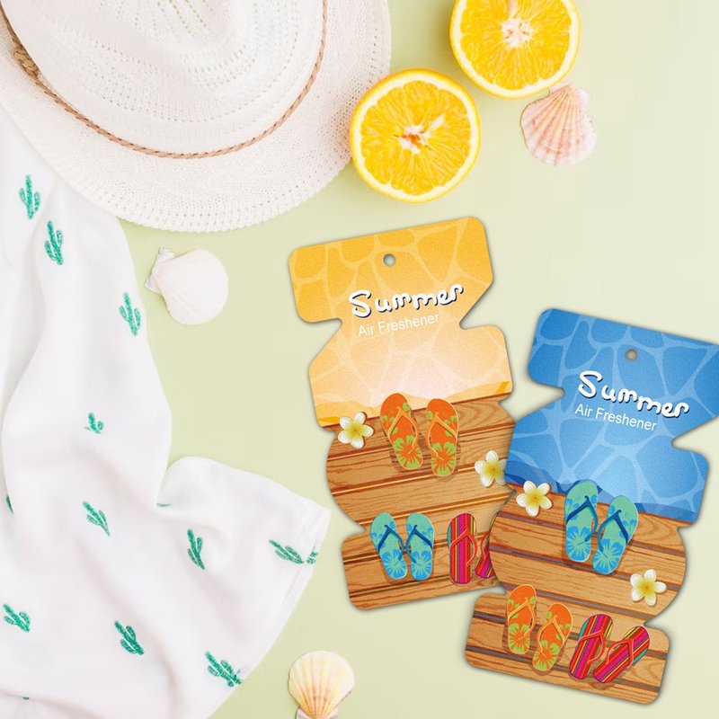 【法柏Bova 】夏日香氛卡(15g) 香氛片 居家香氛 车用香氛 - 香薰/精油/线香 - 纸 白色