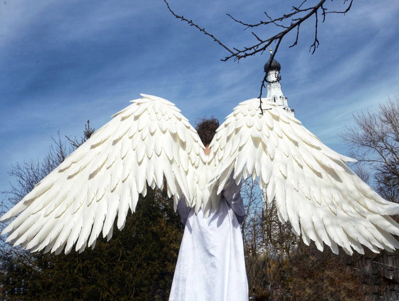 Large waving/movable white Heaven Angel wings Christmas & Cosplay Costume - 其他 - 其他人造纤维 白色