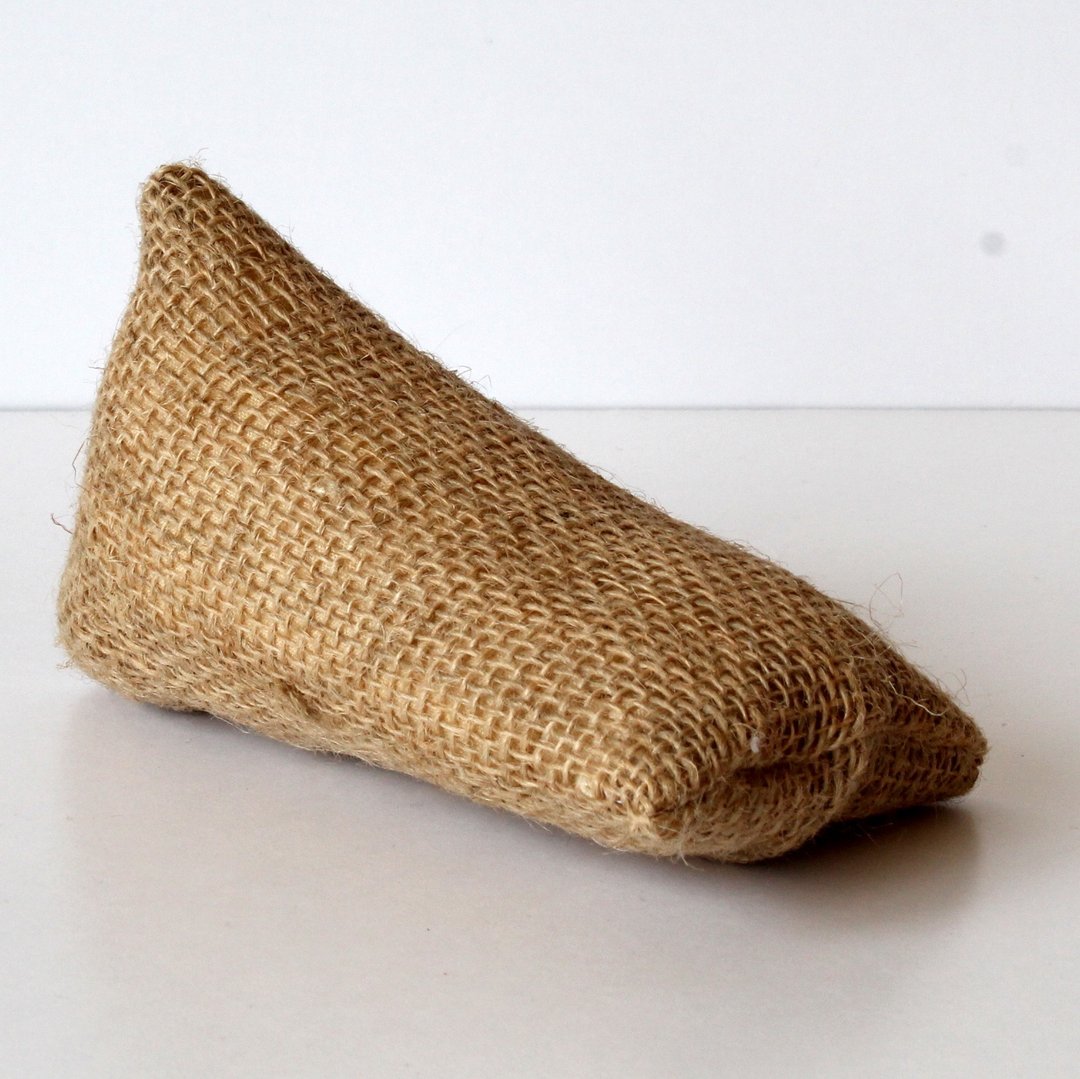 Miniature rustic beanbag dollhouse furniture chair seat retro rare fabric bean b - 玩具/玩偶 - 棉 咖啡色
