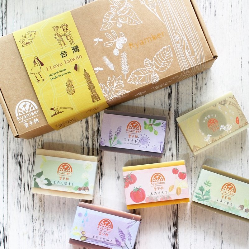 Goody bag-【蕾安柏】福袋│手工皂礼盒-六入组│台湾伴手礼│ - 肥皂/手工皂 - 其他材质 透明