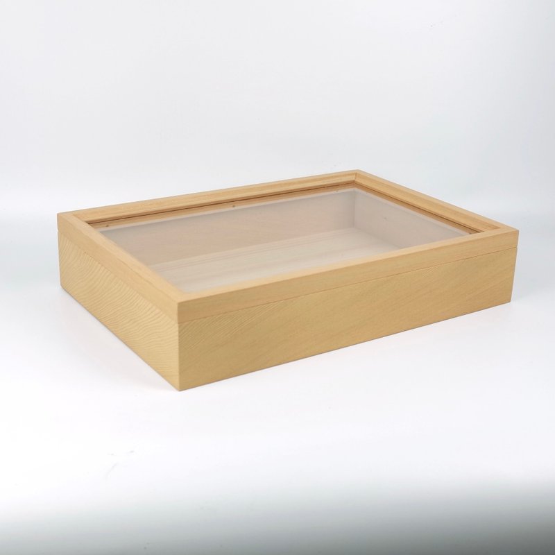 桧木掀盖展示盒 - 收纳用品 - 木头 