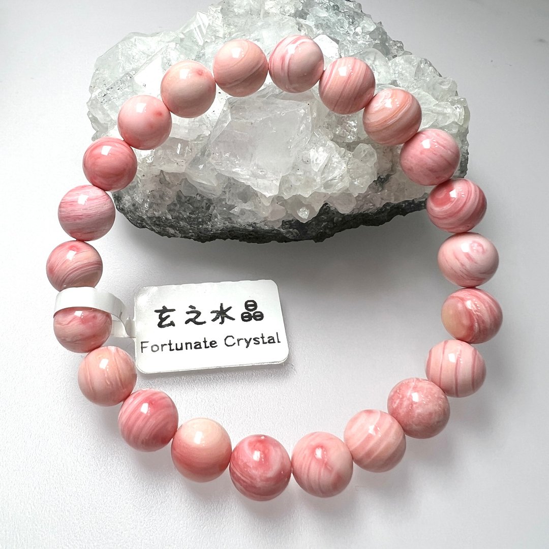 女王贝手串 | 水晶 | 水晶手串 | 水晶手链 | 水晶手链 - 手链/手环 - 水晶 粉红色