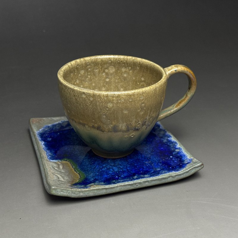 台湾【手作HandMade】侘寂の咖啡杯组拾壹 - 咖啡杯/马克杯 - 陶 咖啡色