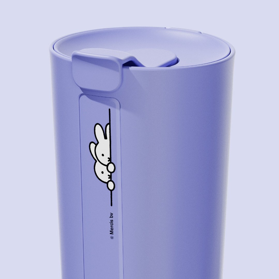 【Pinkoi x miffy】hó-lim 米菲联名款 / miffy 偷偷看 / 薫紫 - 水瓶/水壶 - 塑料 紫色