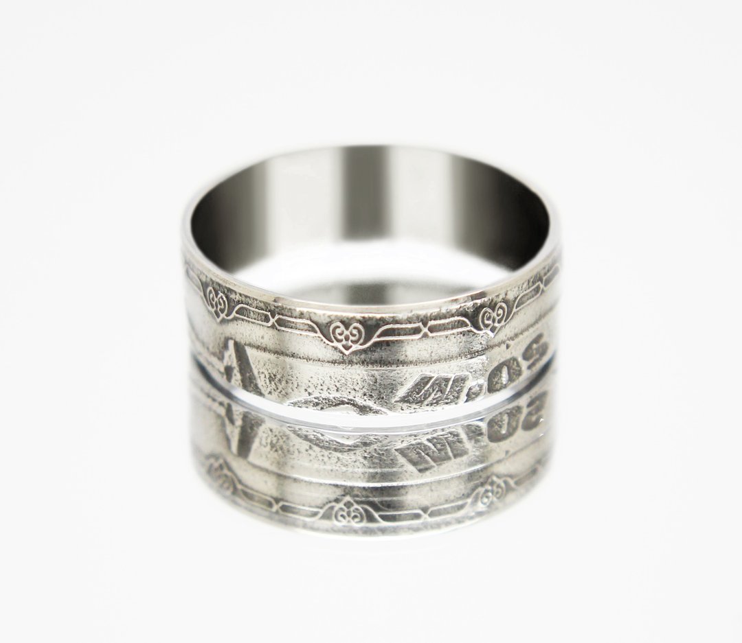 Uzbekistan Coin Ring 500 soums 2018 coin rings for men coin rings for women - 戒指 - 其他金属 