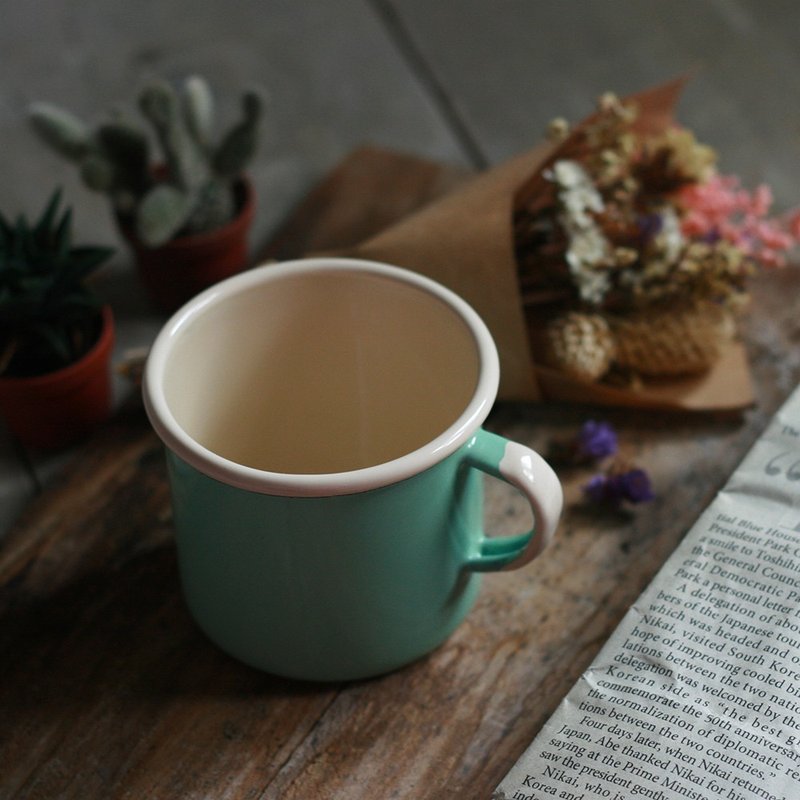 波兰Emalia Olkusz珐琅马克杯250ml(湖绿)(FDN000504) - 咖啡杯/马克杯 - 珐琅 绿色