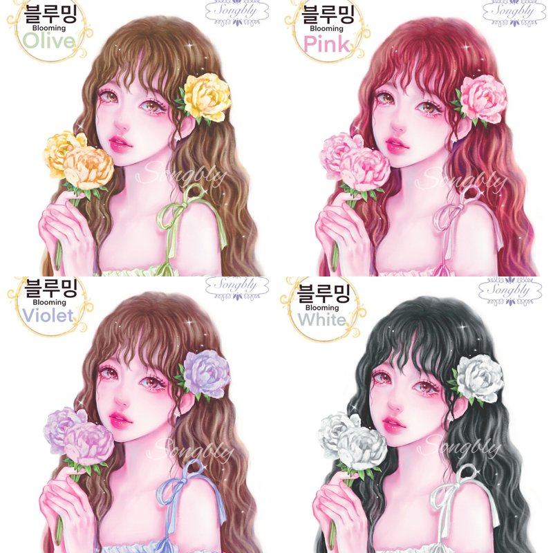 绽放系列贴纸全套组 - 贴纸 - 纸 多色