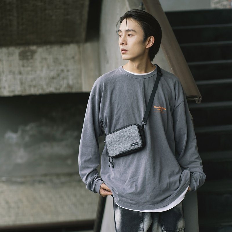 防割 防RFID盗取 小包 挂包 手机包 斜背包 旅行包 - 侧背包/斜挎包 - 聚酯纤维 黑色