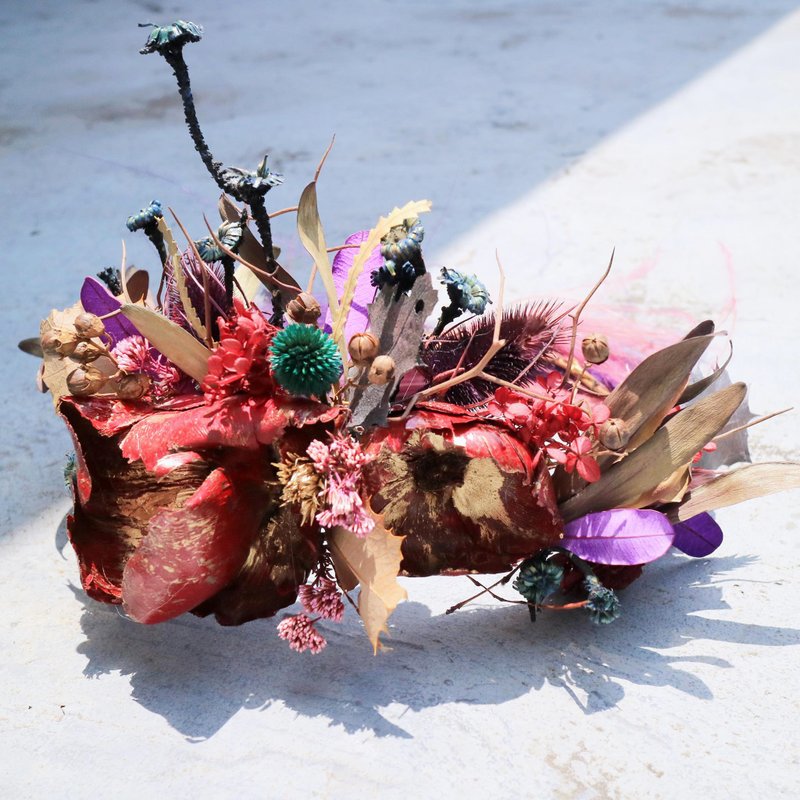 PJ小花园* |干燥花花冠| - 其他 - 植物．花 红色