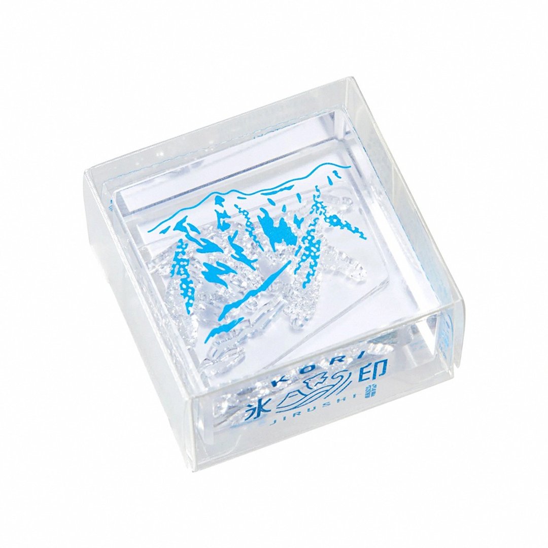 KING JIM HITOTOKI 冰块水晶印章 第 1 弹/ L/ 山 - 印章/印台 - 其他材质 透明