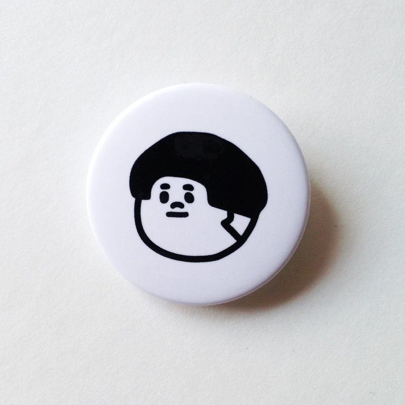 介太徽章-3.2cm马口铁徽章胸章 - 徽章/别针 - 塑料 白色