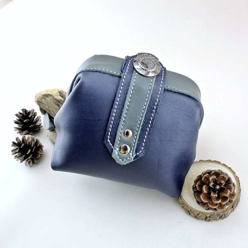 ♪ 布鲁儿 ♫ - 小物包 / 化妆包 / 医生包 - 化妆包/杂物包 - 真皮 蓝色