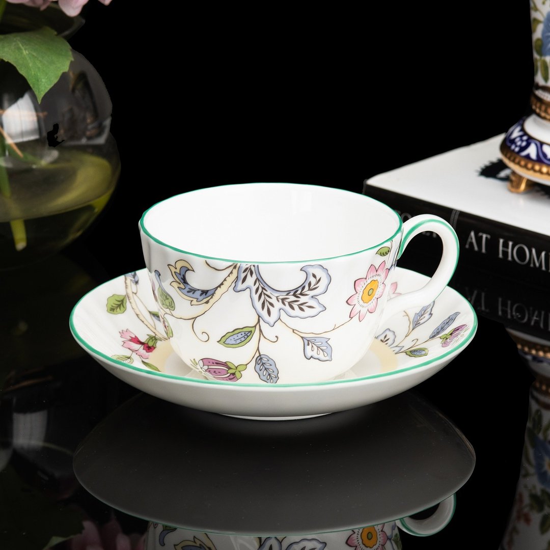 英国制Minton明顿2003年哈顿花园骨瓷下午茶咖啡杯红茶杯碟组 - 咖啡杯/马克杯 - 瓷 