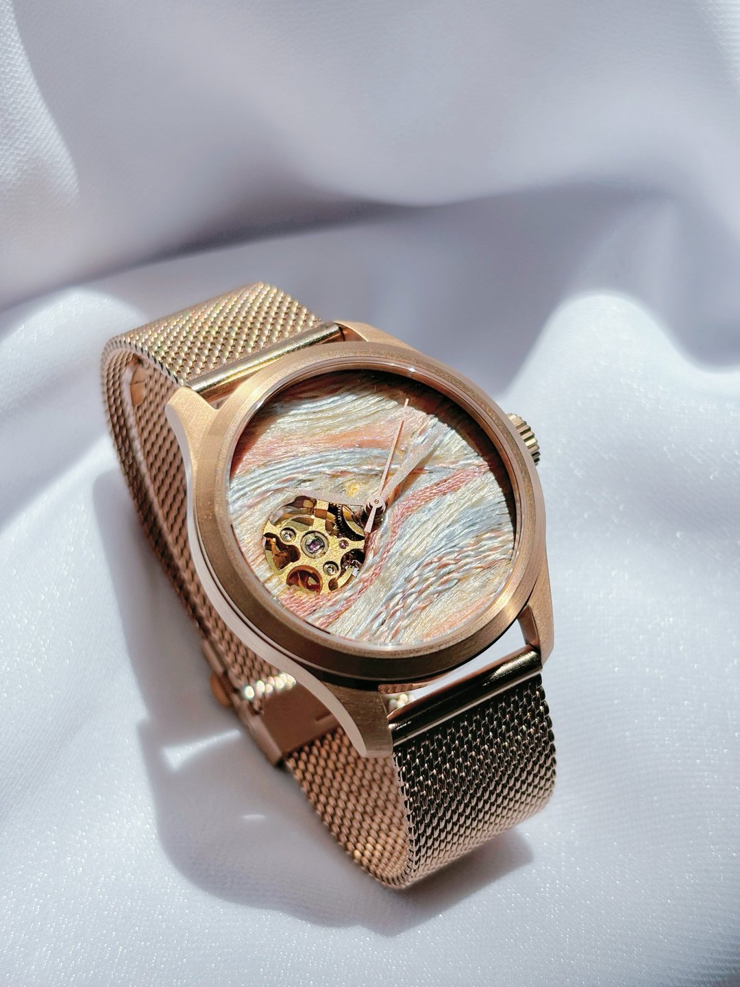 Re-Re x Watch Make Factory台港联名腕表 星球系列—金星 - 女表 - 丝．绢 金色