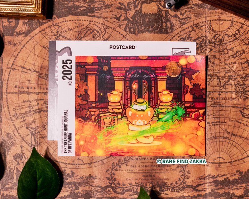 RFZ ORIGINALS明信片系列 No.07 RFZ PANDA的寻宝冒险日志No.2025 - 卡片/明信片 - 纸 红色