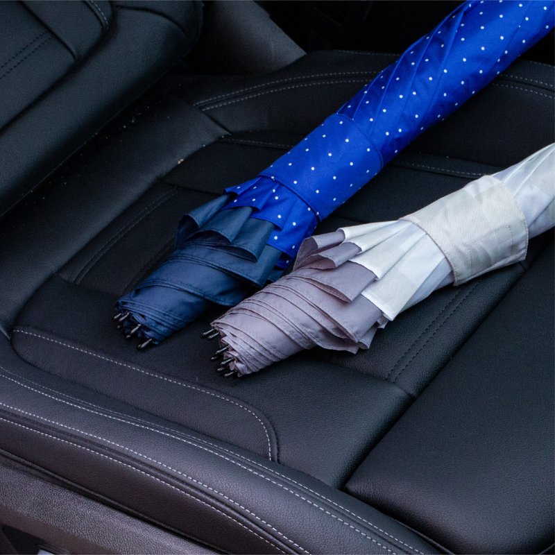 【Carry Umbrella】UK系列反向伞 (BlueDot /21寸) - 雨伞/雨衣 - 防水材质 蓝色