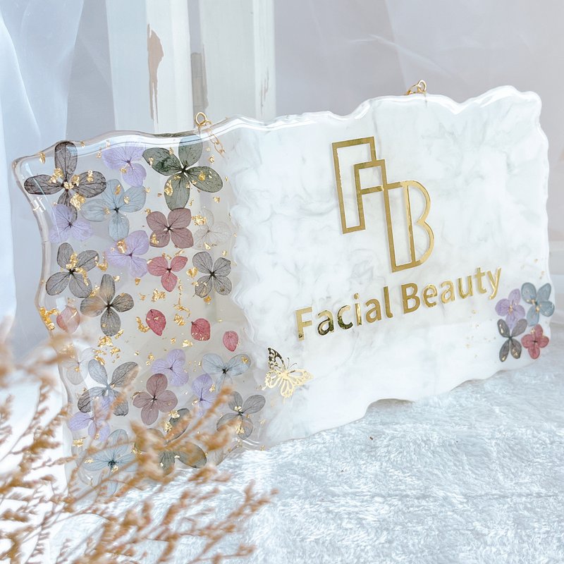 永生花形象挂牌设计 - 门帘/门牌 - 树脂 