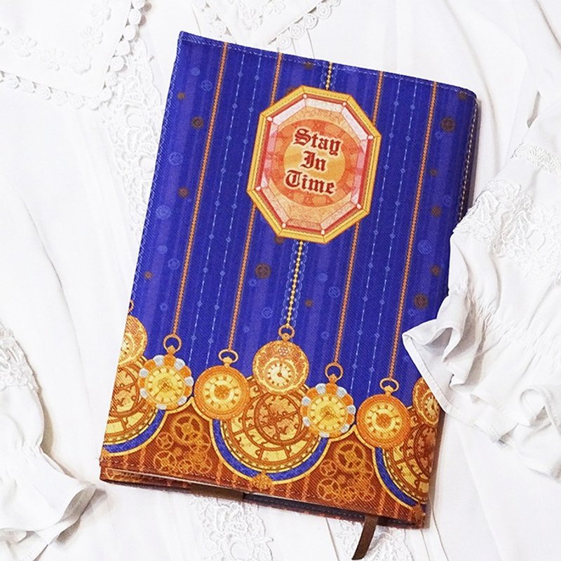 时光隙间--原创设计布书衣_蓝色A5款 - 其他 - 棉．麻 蓝色