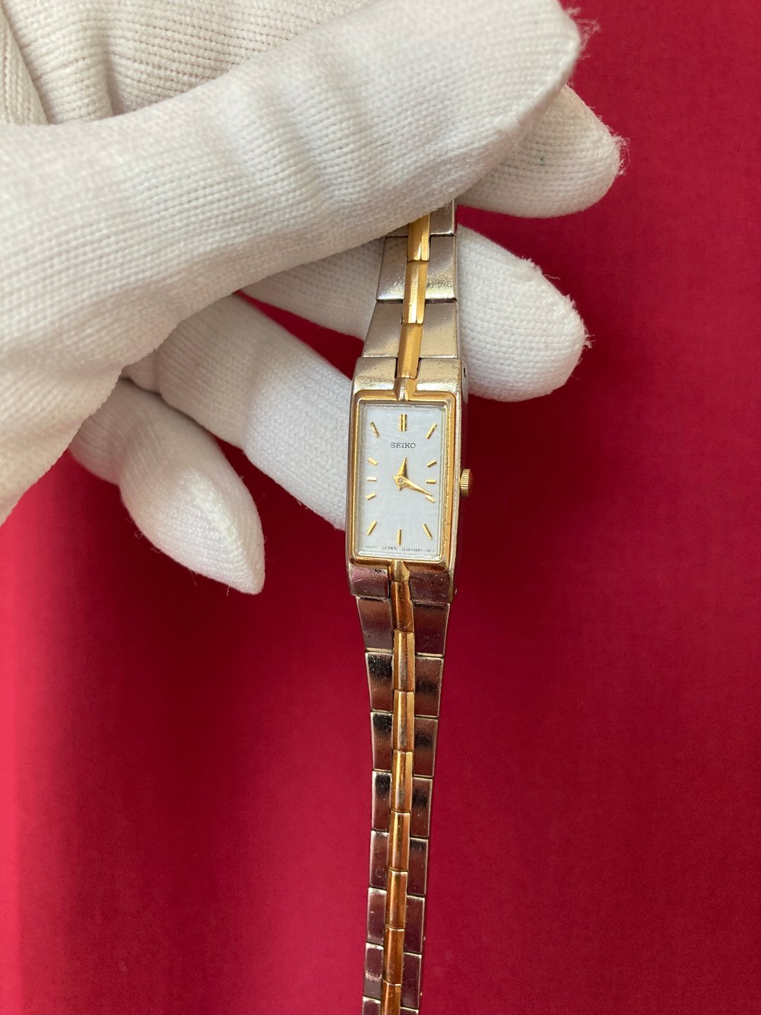 SEIKO 长形表盘 金银双色 一体成形 古董表 - 女表 - 其他材质 金色
