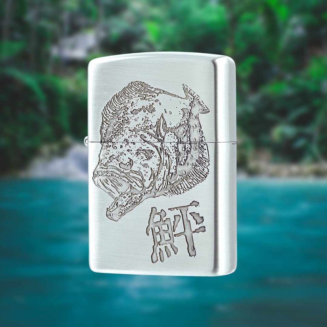 【ZIPPO官方旗舰店】比目鱼设计防风打火机 ZA-5-120 - 其他 - 铜/黄铜 