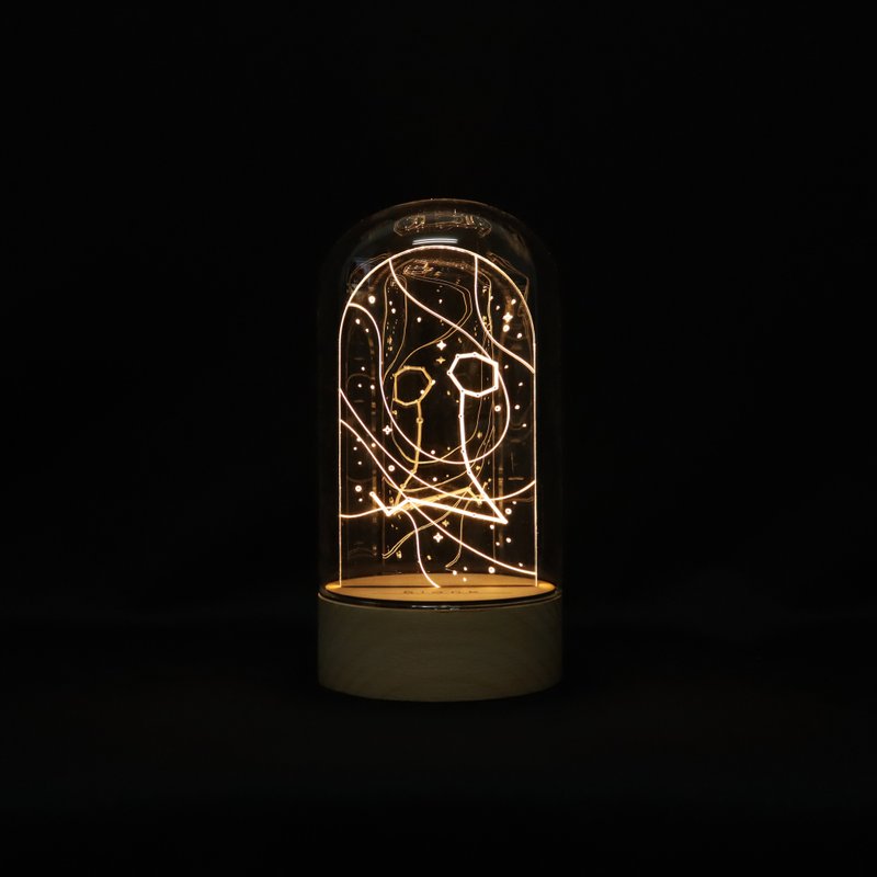 定制化礼物 生日礼物 LED原木夜灯 - 【 双鱼座 】星座耳环架 - 灯具/灯饰 - 玻璃 透明