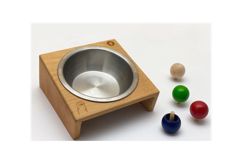 毛小孩原木餐桌 - 碗/碗架 - 木头 