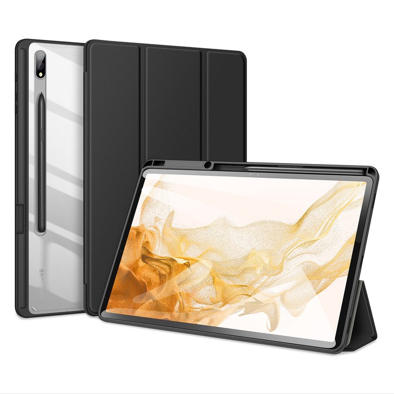 Dux Ducis -  Toby Series Samsung Tab S9/S10 防摔保护套 - 平板/电脑保护壳 - 聚酯纤维 黑色