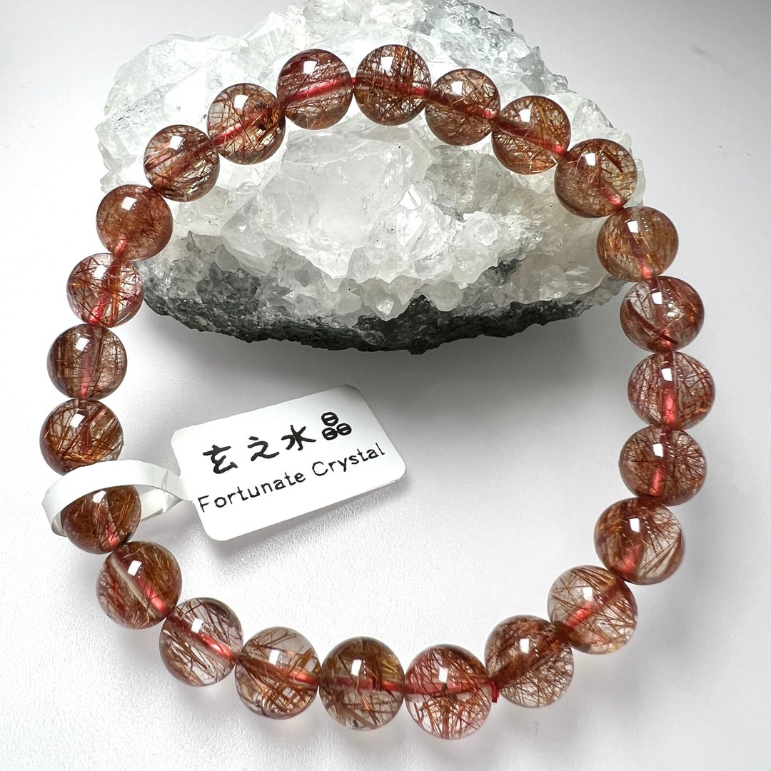 红发晶手串 | 水晶 | 水晶手串 | 水晶手链 | 水晶手链 - 手链/手环 - 水晶 红色