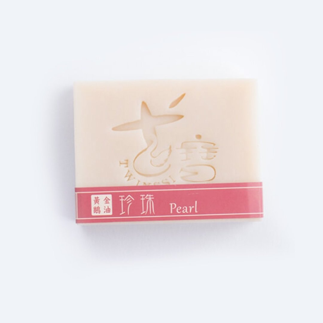 【黄金鹅油】珍珠皂 美白皂  MIT台湾制造 鹅宝手作坊 手工皂 - 肥皂/手工皂 - 植物．花 