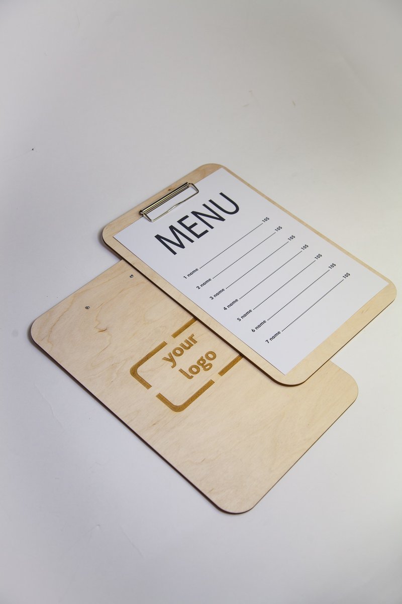 Wooden Menu FREE ENGRAVING - 其他 - 木头 多色