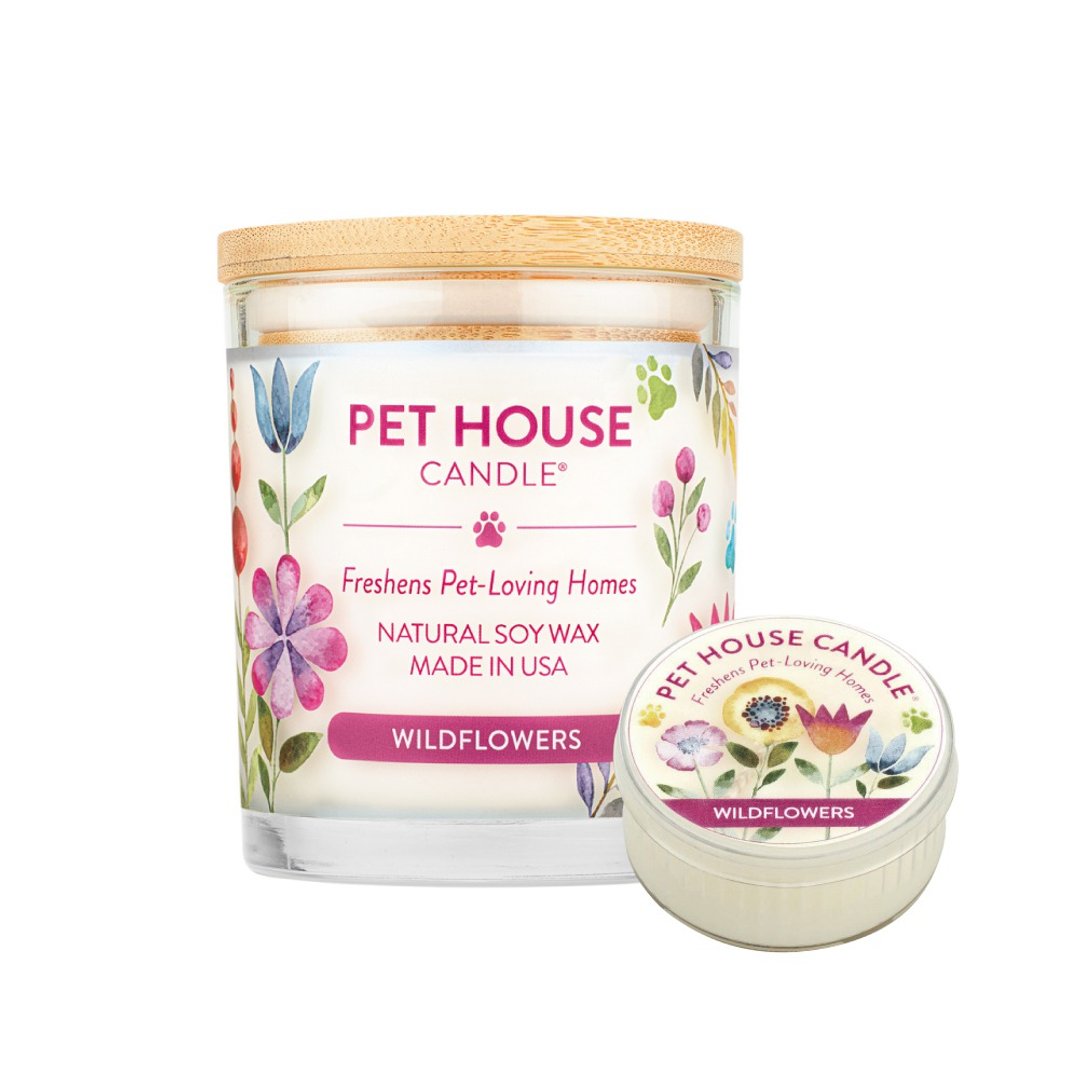 【美国PET HOUSE】室内除臭宠物香氛蜡烛-花香满地 - 蜡烛/烛台 - 蜡 