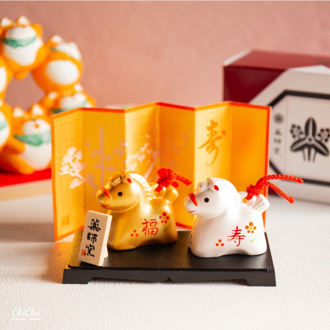 日式福寿双运马摆饰 药师窑 - 摆饰 - 其他人造纤维 红色