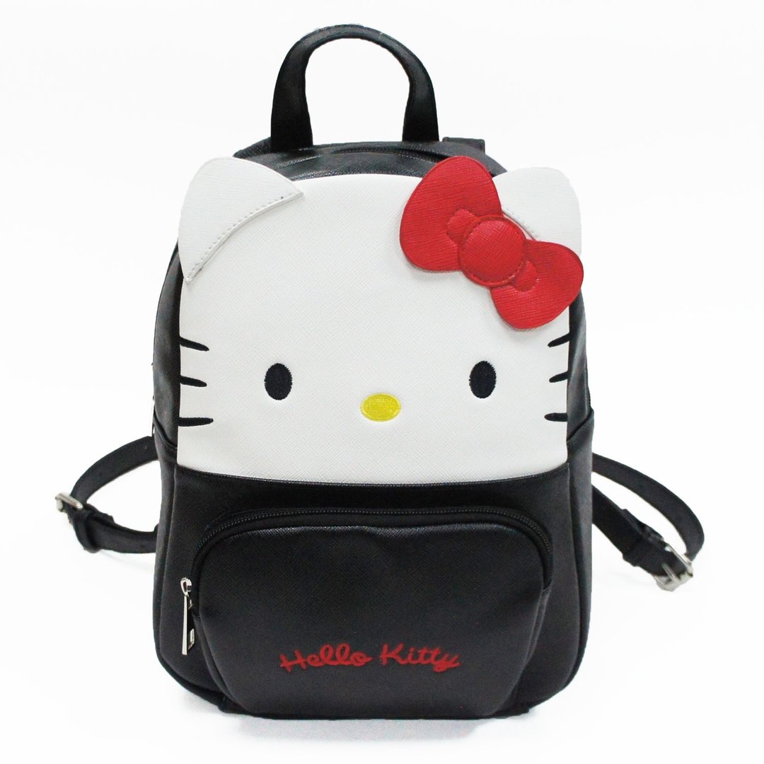 Hello Kitty x 酷乐村童趣造型后背包  三丽鸥正版授权 - 后背包/双肩包 - 人造皮革 黑色