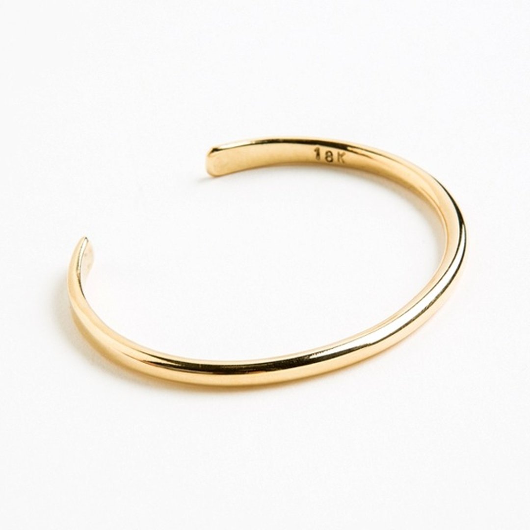 [订制款] 美国匹兹堡职人品牌 Studebaker Metals 纯手工锻造 Champion Cuff 18K 黄金手环 - 手链/手环 - 其他金属 