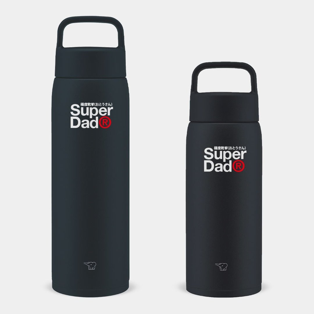 【父亲节礼物推荐】SuperDad 大容量象印保温瓶 800/1000ml PS241 - 保温瓶/保温杯 - 不锈钢 黑色