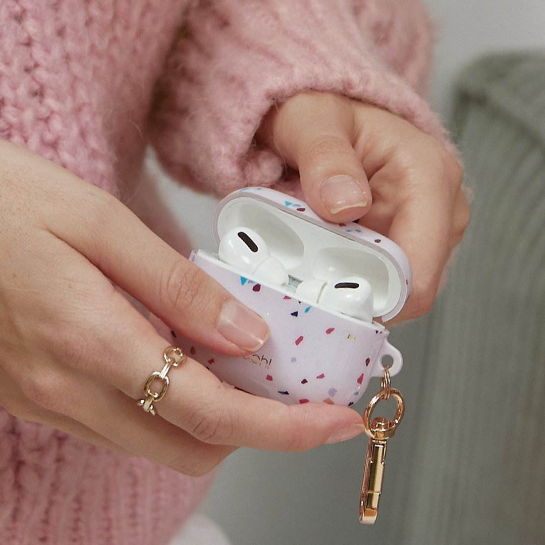 AirPods Pro Coehl水磨石设计防摔壳-粉色 - 手机配件 - 塑料 粉红色