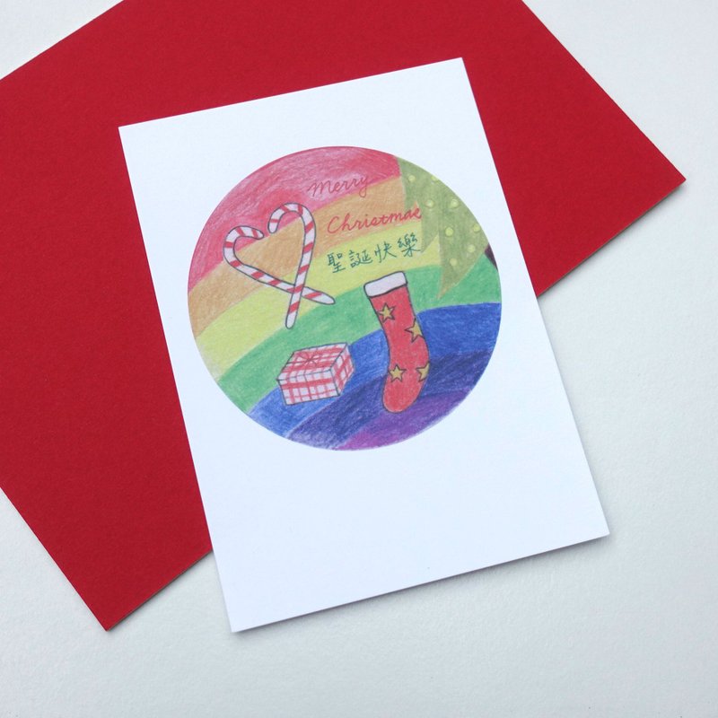 明信片 圣诞快乐 - 卡片/明信片 - 纸 