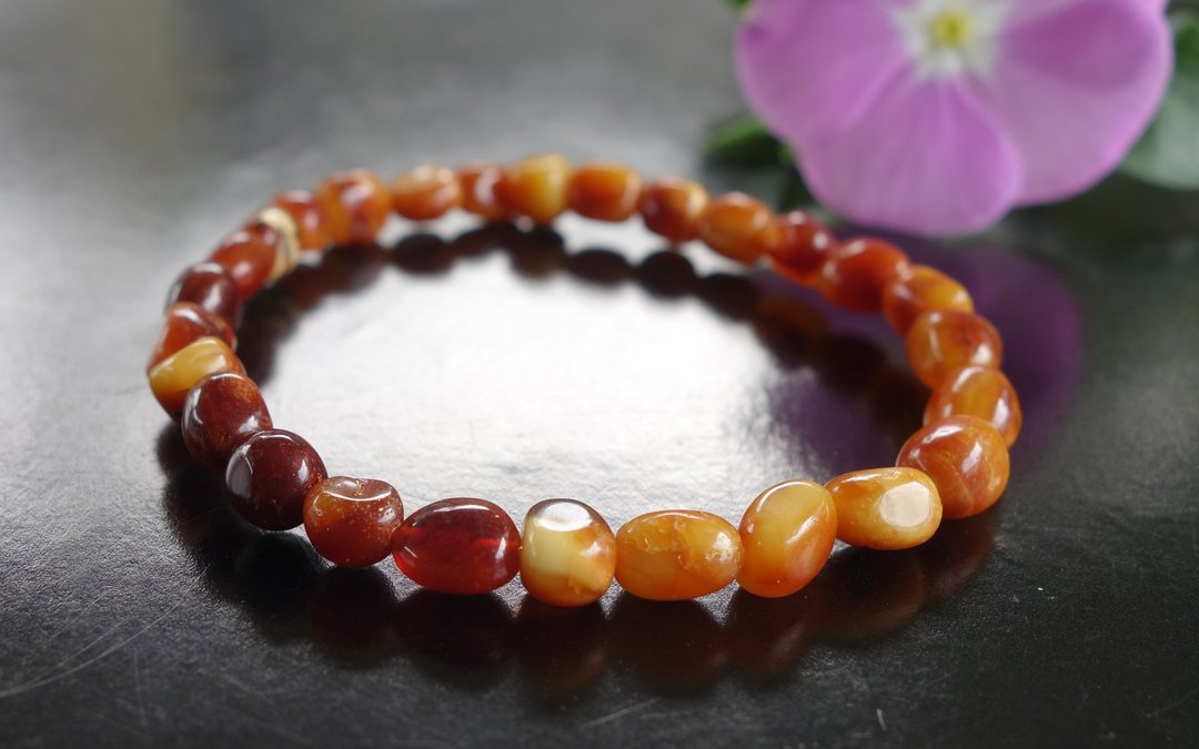 Baltic Amber 天然波罗的海 蜜蜡 3.68克 手链 非二代琥珀 附证书 - 手链/手环 - 半宝石 多色