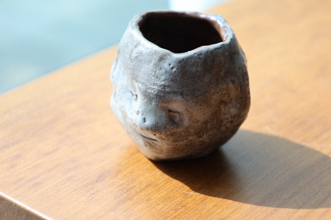 【乔迁礼物】四方四面杯茶杯花器侘寂风雕塑摆件收艺术作品 - 花瓶/陶器 - 陶 咖啡色