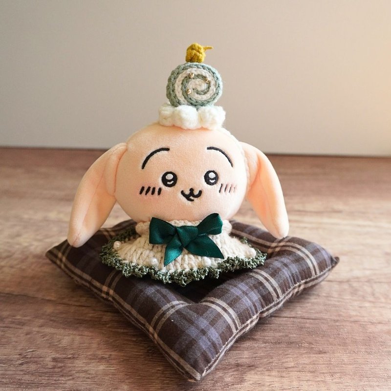 抹茶蛋糕卷-梦境甜点馆 娃衣 吉伊卡哇 ちいかわ Chiikawa 10cm - 玩偶/公仔 - 棉．麻 绿色