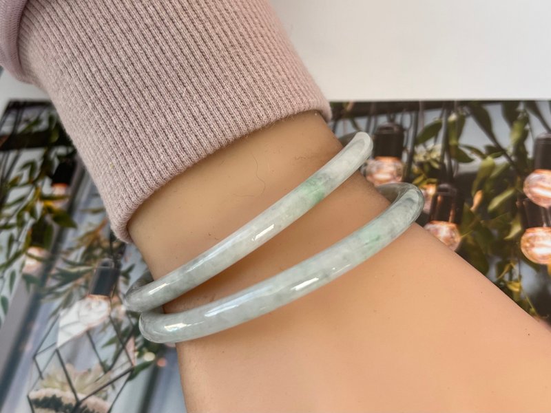 叮当翡翠手镯 - 手链/手环 - 玉石 银色