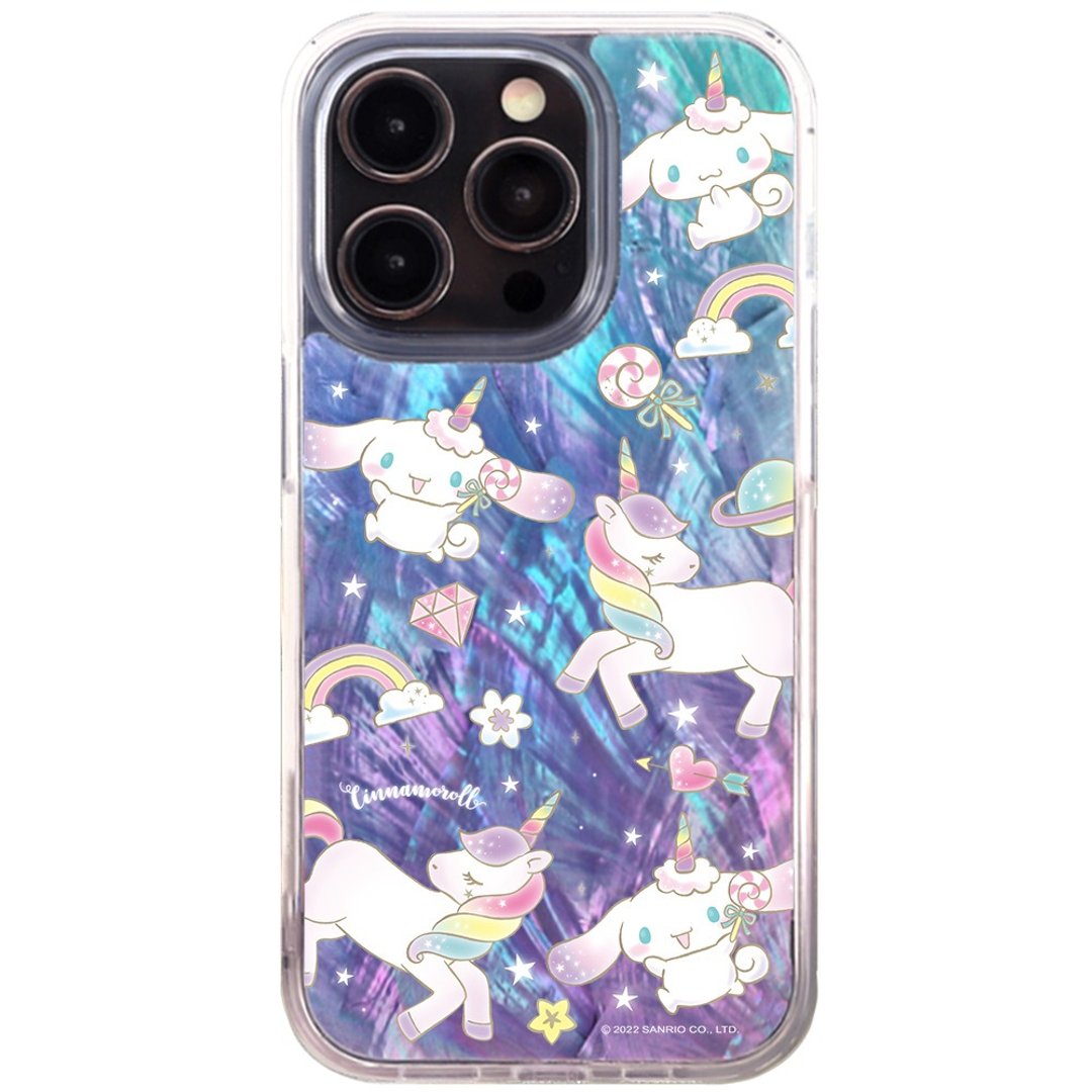 幻彩独角兽喜拿-大耳狗联名款 iphone 14 13 pro max 三丽鸥授权 - 手机壳/手机套 - 贝壳 透明