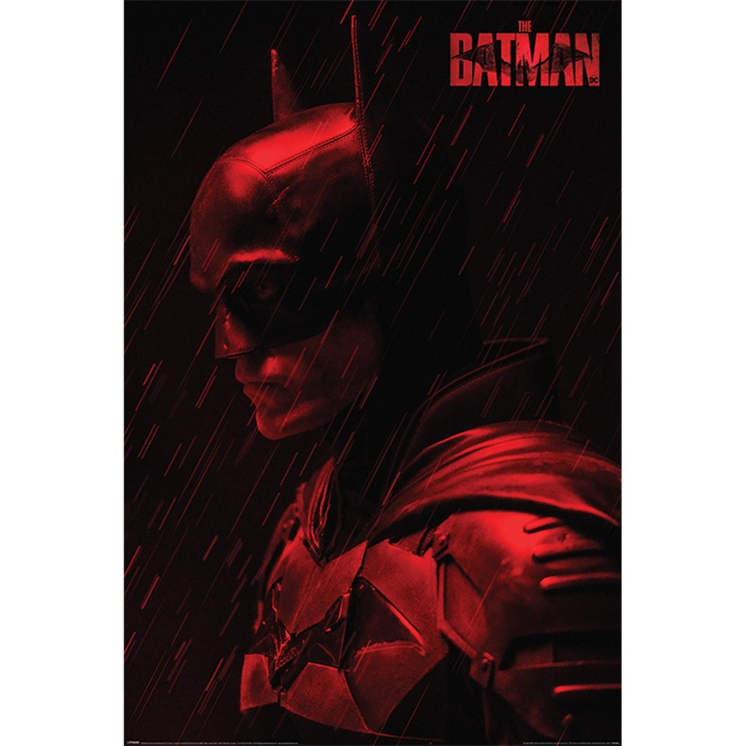 【DC】蝙蝠侠 2022 The Batman 电影海报 (红雨) - 海报/装饰画/版画 - 其他材质 红色