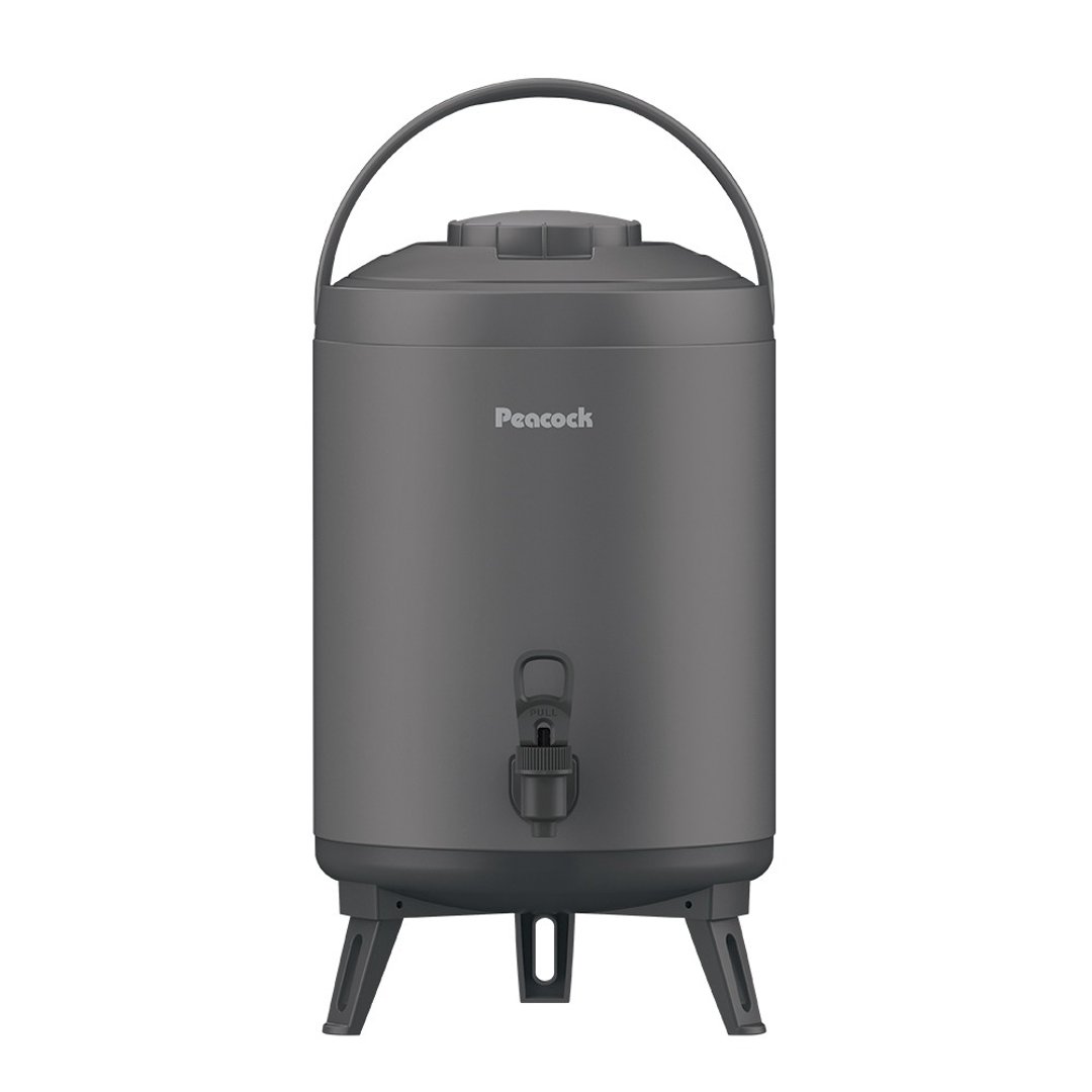 【孔雀 Peacock】9.5L 保温桶/保冷桶/茶桶/商用 + 露营休闲 高质感 - 水瓶/水壶 - 不锈钢 灰色