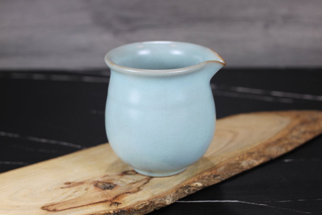 【品味生活】300~340ml 汝窑 手拉坯 无把茶海 名家叶敏祥手作 - 茶具/茶杯 - 瓷 