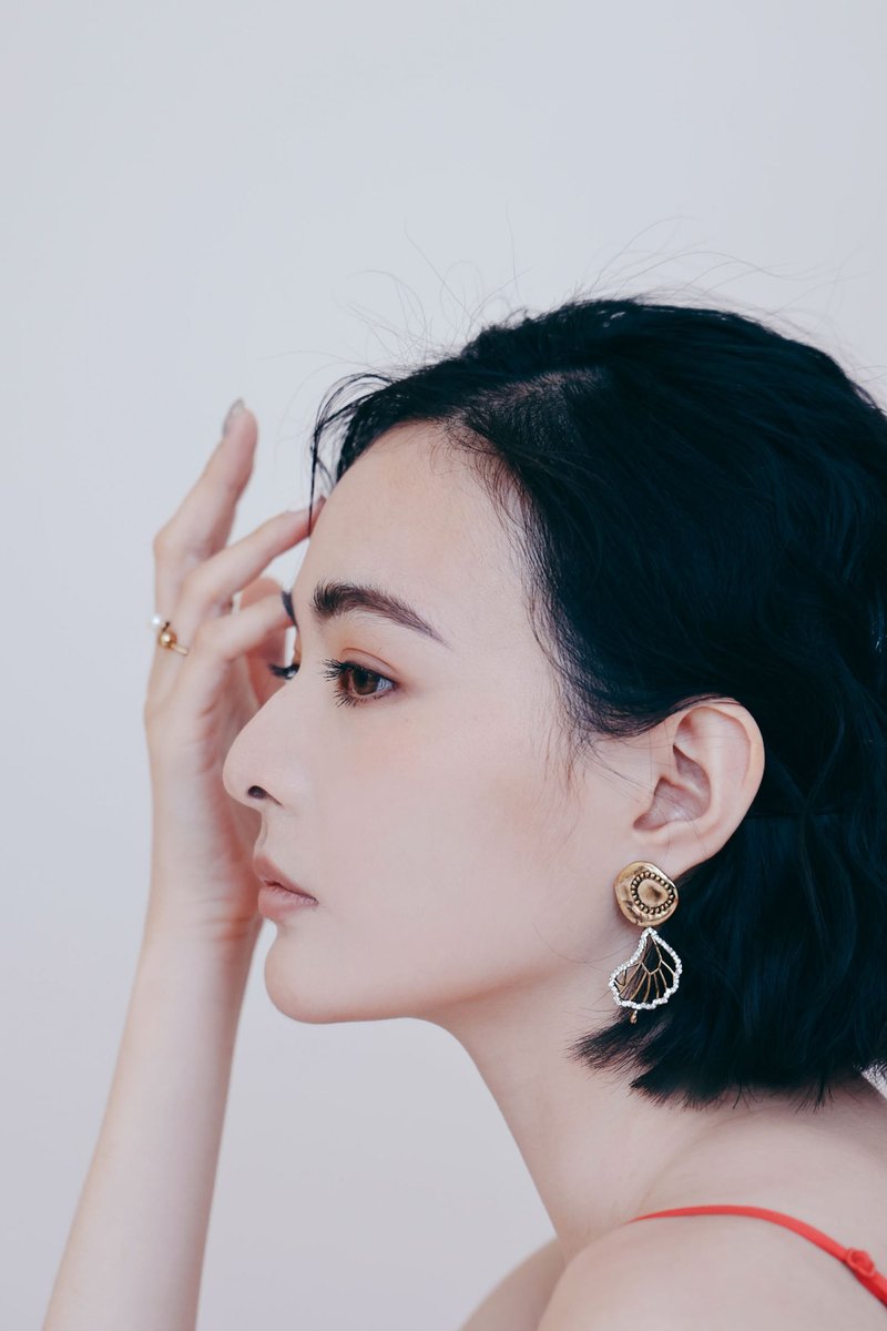 COR-DATE / 翅膀摇曳耳环 - 耳环/耳夹 - 其他材质 