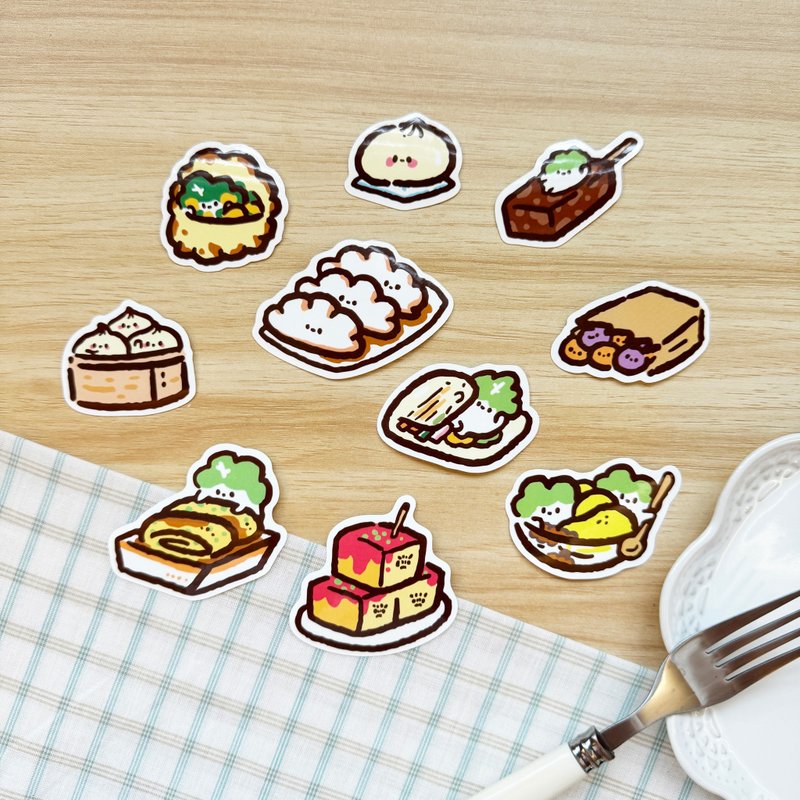 贴纸包 - 宝岛美食 - 贴纸 - 纸 绿色
